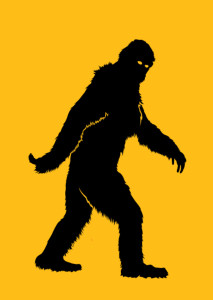 Bigfoot Silhouette Illustration